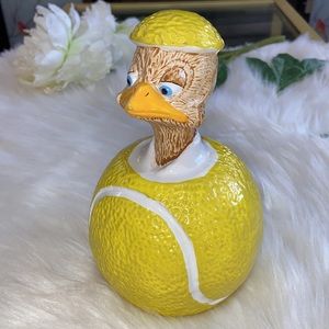 EGGBERT and Friends Malcolm Bowmer Wimbleduck Coin Bank Figurine Enesco Rare